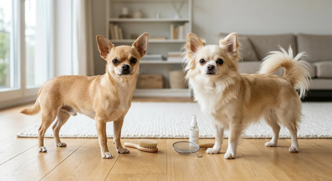 Langhåret vs. korthåret Chihuahua