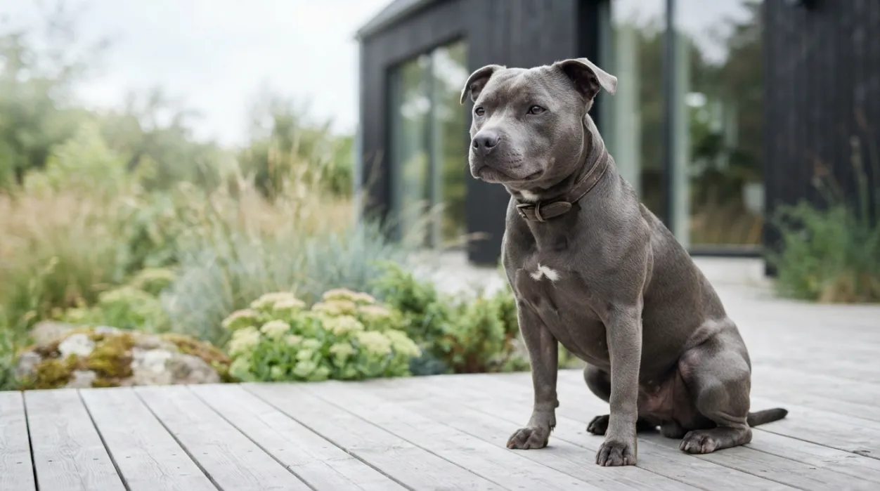 Blå Staffordshire Bull Terrier – blå Staffy