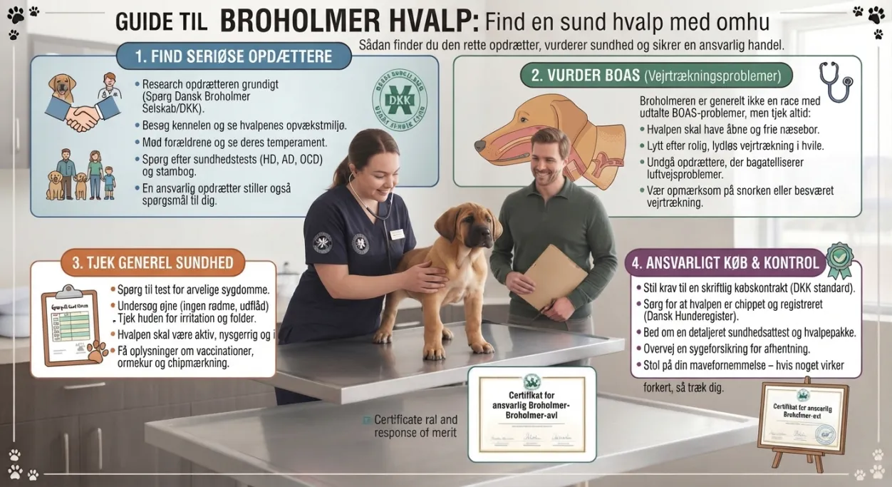 Broholmer til salg