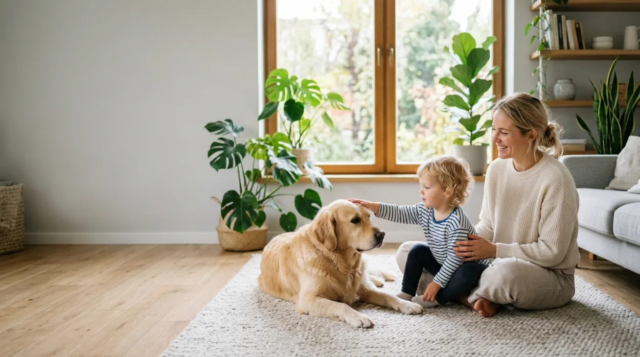 hund til familie med små børn