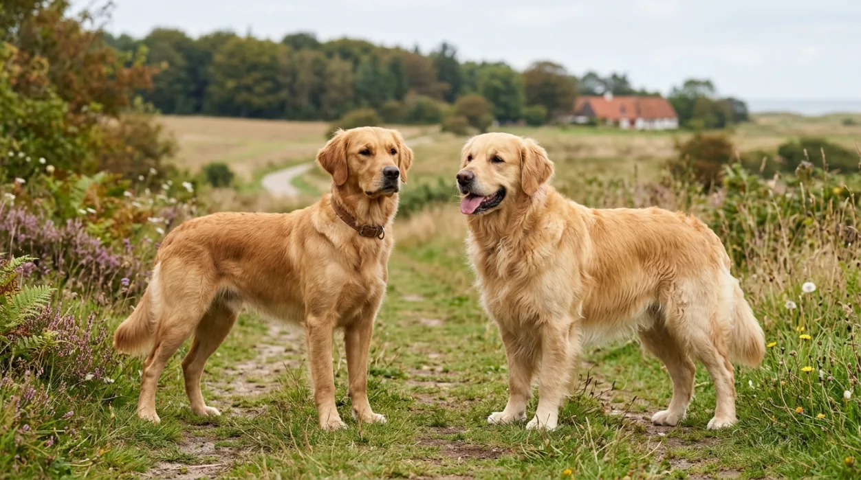 Golden Retriever jagtlinje vs. udstillingslinje