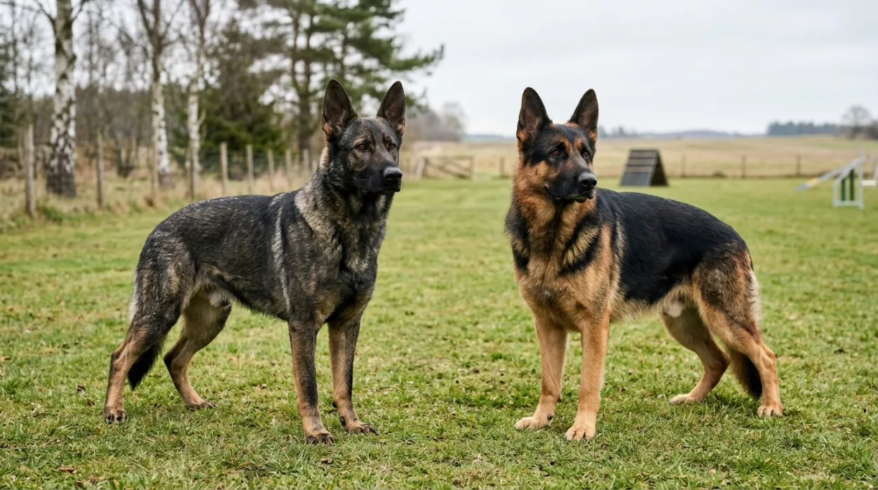 Hvad er forskellen på Schæferhund brugslinje og udstillingslinje? Se forskelle i temperament, arbejdsdrift, træning og hvilken linje der passer til dig.