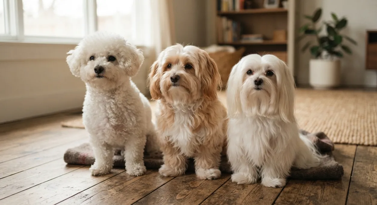 Lille hund der fælder lidt
