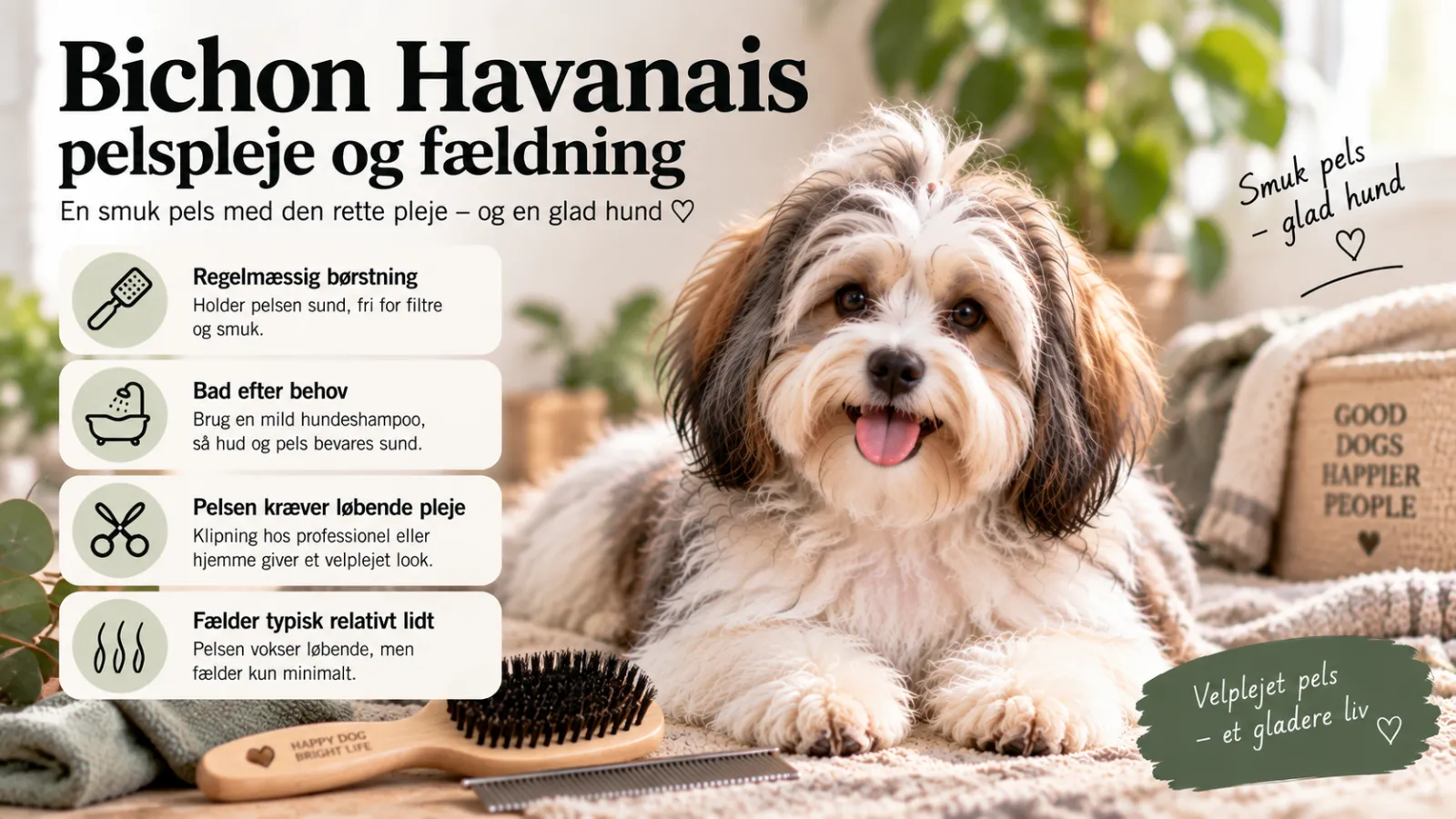 Bichon Havanais pelspleje og fældning