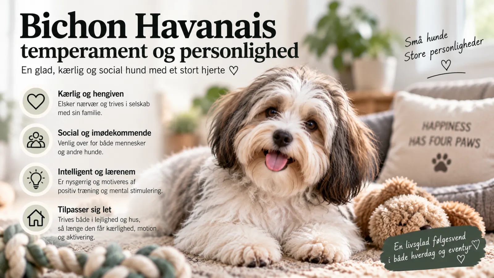Bichon Havanais temperament og personlighed