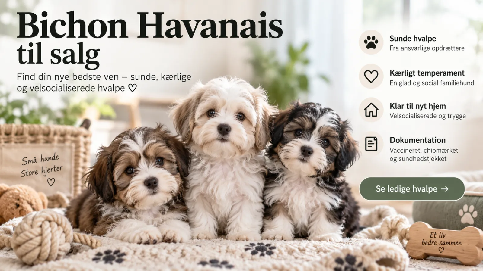 Bichon Havanais til salg