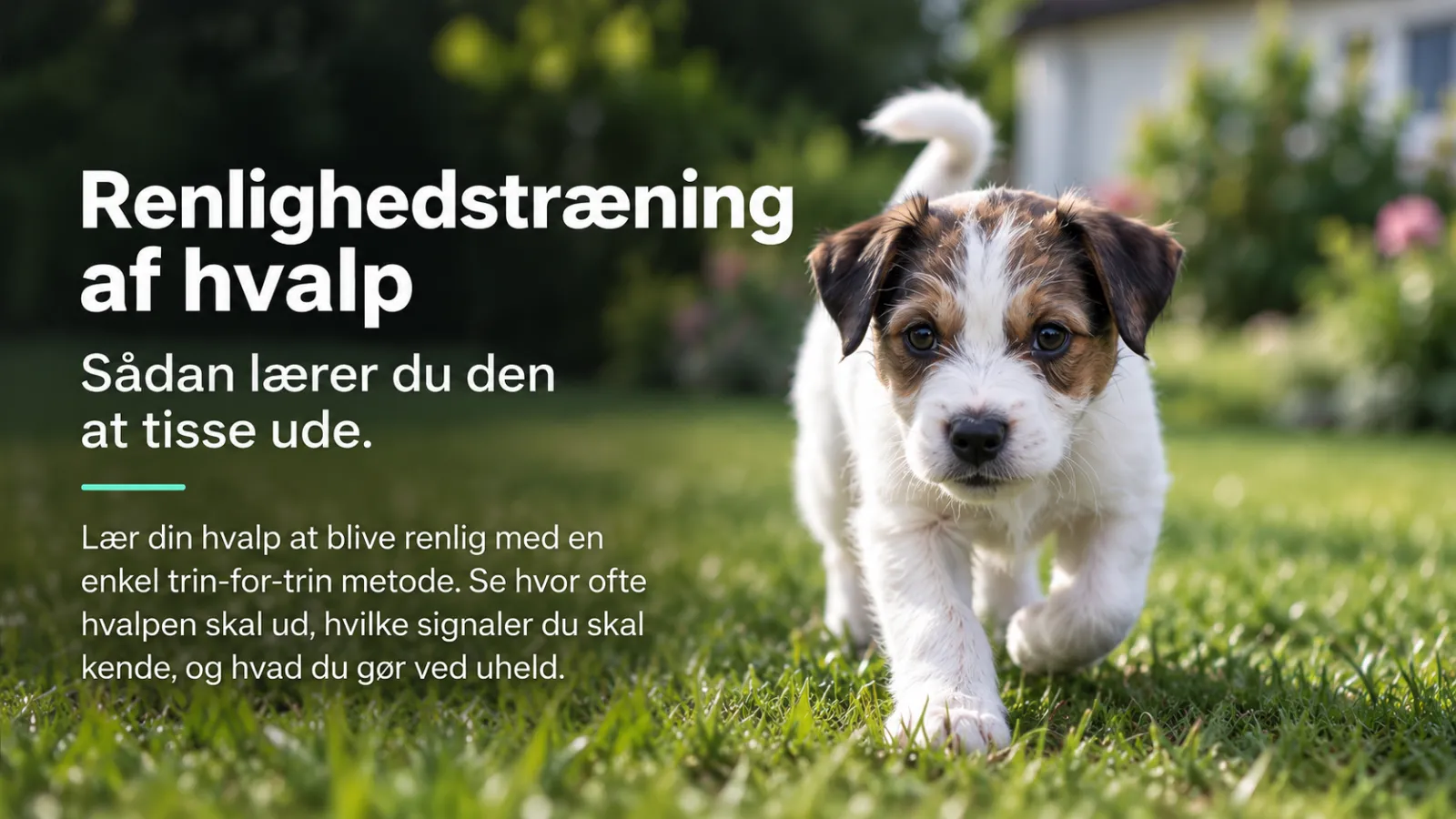 Renlighedstræning af hvalp