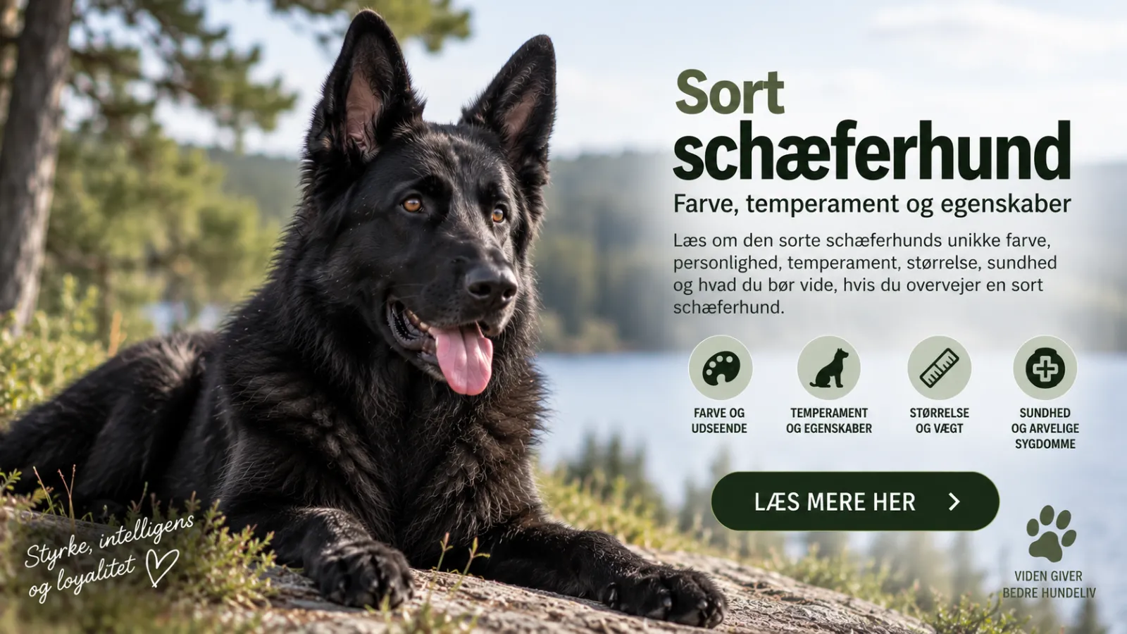Sort schæferhund