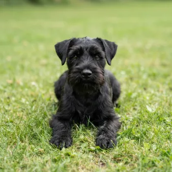 Dværgschnauzer, sort